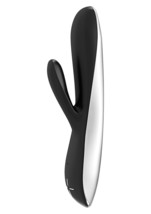 OVO E5 Silicone Rechargeable Dual Vibe Rabbit Waterproof Black - £58.90 GBP