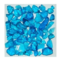 Recycled Chunky Glass, Turquoise - Size 1 - 0.13-0.25 in. - 1 lbs - $507.48 MXN