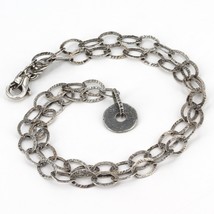 Retired Silpada Petite Hammered Sterling Small Disc Pendant Chain Necklace N1665 - £31.96 GBP