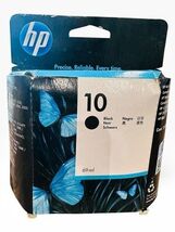 HP 10 Black Ink Cartridge  Genuine Authentic OEM Printer Supply  Exp 202... - $16.99