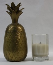 Solid Brass 6.5&quot; Pineapple Container Trinket Box Candle Holder Decorativ... - £13.67 GBP