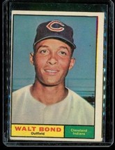 Vintage 1961 TOPPS Baseball Trading Card #334 WALT BOND Cleveland Indians - £6.64 GBP