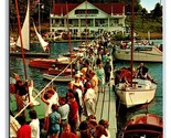 White Lake Yacht Club Whitehall Michigan MI UNP Chrome Postcard L18 - $1.93