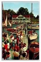 White Lake Yacht Club Whitehall Michigan MI UNP Chrome Postcard L18 - £1.54 GBP