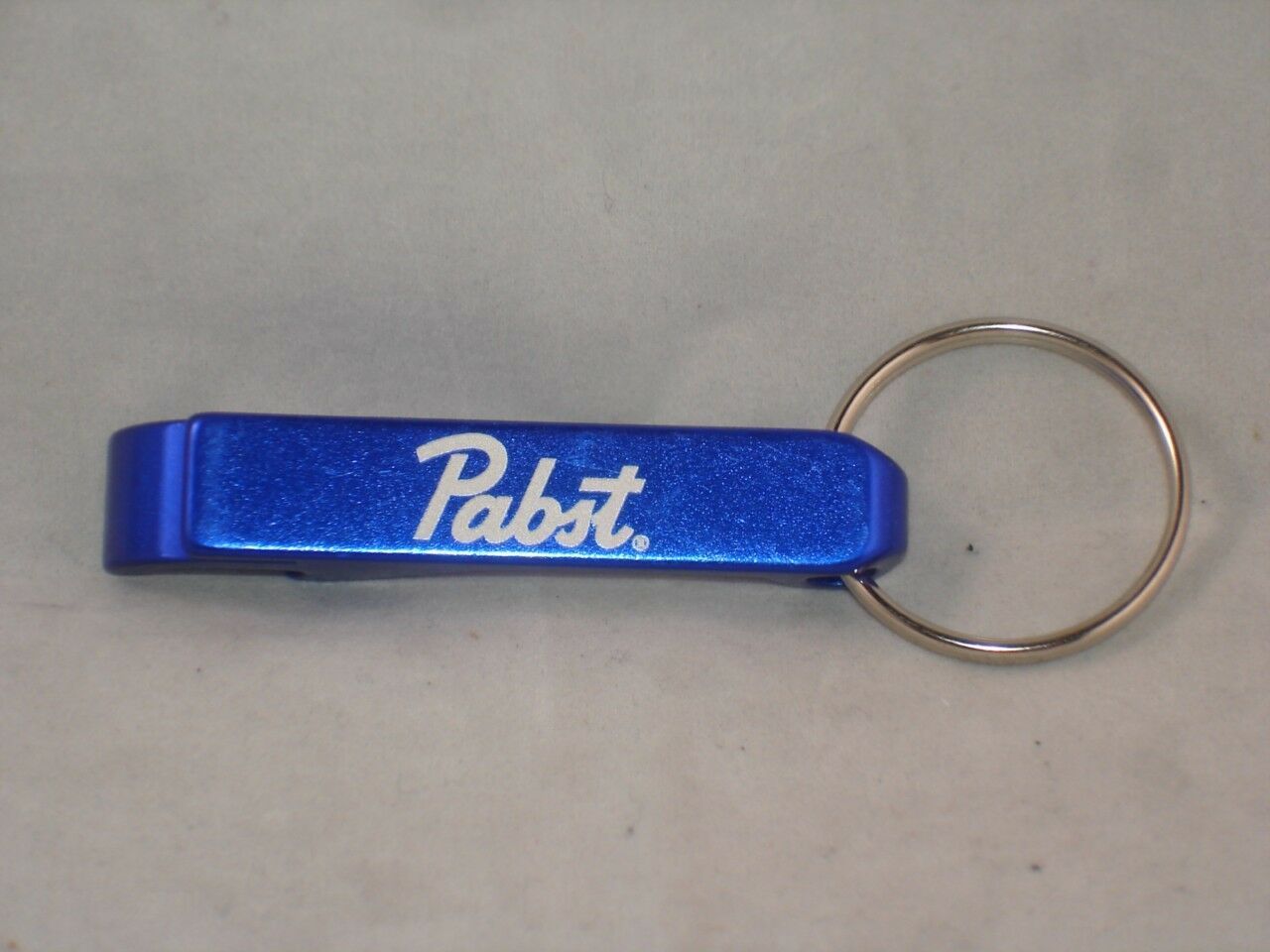 Primary image for NEW Pabst Blue Ribbon Beer Bottle Opener Keychain Blue Metal