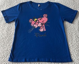 The Pink Panther  Blue T-shirt Cotton &quot;Pink&quot; Size S NWOT - $351.90 MXN