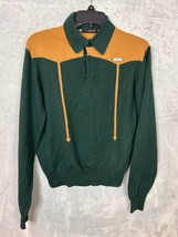 DSQUARED2 100% wool sweater pull over men&#39;s polo green size Medium - $99.99