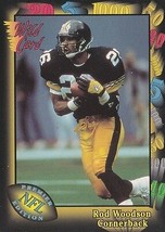 1991 Wild Card Football Trading Card  Rod Woodson Pittsburgh Steelers #37 - £1.55 GBP