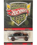 &#39;55 Chevy Bel Air Gasser Custom Hot Wheels 2024 Military Rods Series w/RR - £74.38 GBP