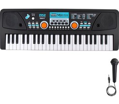 Pyle Digital Electronic Musical Keyboard, Kids Learning, Portable 49 Key... - £19.11 GBP