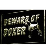 Beware of Boxer Dog Illuminated Led Neon Sign Home Decor, Lights Art Dec... - £20.77 GBP+