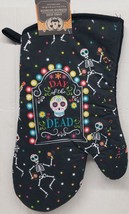 Kitchen Oven Mitt(7&quot;x13&quot;) Halloween,Tombstone For Day Of The Dead &amp; Skeletons,Gr - £6.34 GBP