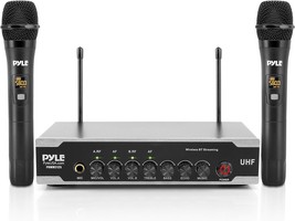 Pyle Portable Uhf Wireless Microphone System - Battery Operated Dual, Pdwm2125 - £79.03 GBP