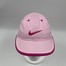 Nike Just Do It Girls Kids Cap Hat Pink Adjustable 100% Cotton 4-6X - £6.02 GBP