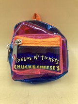 Chuck E Cheese Tokens N’ Tickets Mini Backpack Purple Clip Keychain Vinyl - $23.75