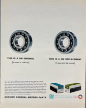 1965 General Motors Parts Vintage Print Ad Automotive Replacement Bearings - £11.51 GBP