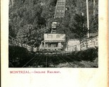 Incline Railway Montreal Quebec Canada UNP Unused UDB 1900s Postcard - $3.33