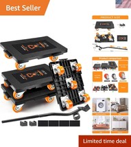 Durable Furniture Lifter Set with 5 Rubber Wheels - Ideal for Heavy Movi... - $1,120.91 MXN