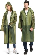 Opret 2 Pack Raincoats Reusable EVA Rain Ponchos Lightweight Coat Waterproof - £13.89 GBP