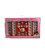 Toy China Tea Set - VTG 90s 35-Piece Complete in Box Retro Kids Collectible - $49.49