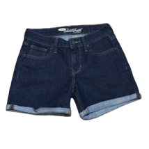 Sz 0 Old Navy The Sweet Heart Denim Dark Jean Shorts ~ Blue ~ Low Rise  - £10.54 GBP