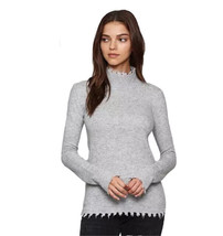 FATE Long Sleeve Distressed Sweater Gray Wool Cashmere Blend Womens size... - $35.99