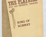 Song Of Norway Playbill Imperial Theatre 1944 Sig Arno George Balanchine  - $17.82