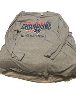 England Patriots NFL Super Bowl XLIX Champions Shirt Gray Mens Size 4X EUC - $8.00 CAD