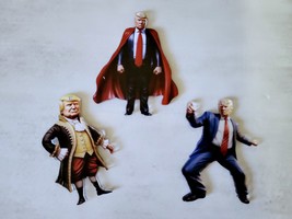 Set of 3 Hilarious Acrylic 2D Trump Pendants &amp; chain – Holiday 2024 Edition - £8.20 GBP