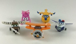 Super Wings Transform-a-bots Plane 5pc Lot Donnie Grand Albert Paul Bello Dizzy - $19.31