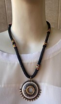  colar, collier, collar, necklace, collana, vintage, novo, pendente de m... - $11.88