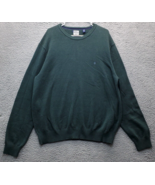 IZOD Otto Sweater Mens 2XL Green Knit Long Sleeve Regular Fit Crew Neck ... - $27.76