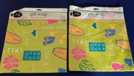 Tiki lounge VTG gift wrap wrapping paper still in original package - £15.91 GBP