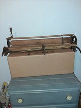 Antique Large Wood and Cast Iron Roller - $995.13 MXN