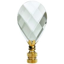 Royal Designs, Inc. Diamond Swiss Cut K9 Crystal Clear Finial for Lamp S... - £18.05 GBP+