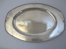 Antique Large KNICKERBOCKER Silverplate EPNS Platter Tray serving 20&quot; Ar... - $40.00