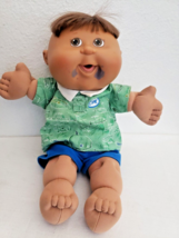 Cabbage Patch Kids Boy Doll Messy Face Hispanic Latino Brown Eyes Hair - £19.69 GBP