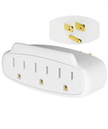 3 Prong Power Strip 3-Outlet Extender Wall Charger, Space Saving 3 in 1 ... - $15.96 CAD