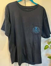 Salt Life Short Sleeve T-Shirt Large Black, Skull Design - £7.13 GBP