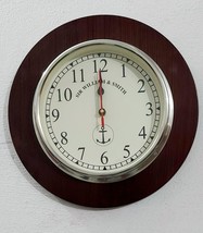Vintage Brown Round Wooden Wall Clock Unique Style Vintage Clock Home De... - $65.79+