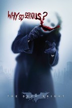 Batman Dark Night Joker Why So Serious Movie Poster 24&quot; x 36&quot; New! - £7.79 GBP