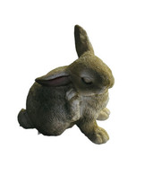 Natural Easter Small Bunny Decoration Tabletop Brown Rabbit Spring Decor 4x4 - £20.10 GBP