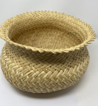 Native American Hand Woven Tarahumara Doubleweave Large Basket Mexico - $47.49