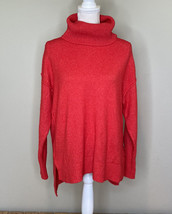 Bar lll Becca Tilley NWT $69.50 Women’s Ribbed Turtleneck Sweater Size S Red B5 - £16.30 GBP