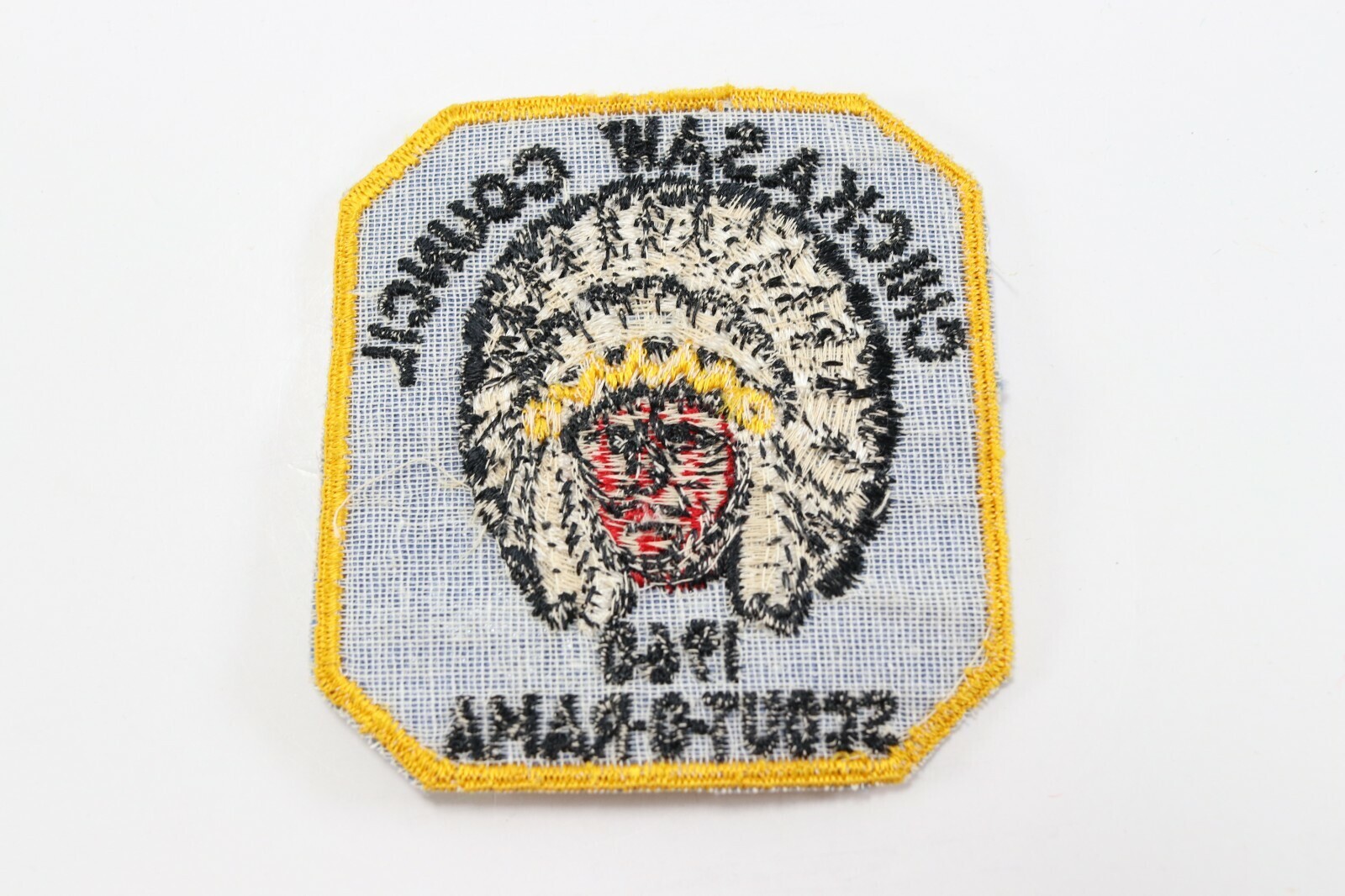 Vtg 1960 Chickasaw Council Scout-O-Rama Twill T Boy Scouts of America Camp Patch Item image 3