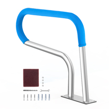 VEVOR Pool Handrail, 32 x 23 inch Pool Railing, Stainless Steel with Bas... - €55,88 EUR