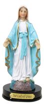 Catholic Blessed Virgin Mary Our Lady of Grace Figurine With Name Base 5"H - $20.99