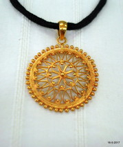 ethnic sterling silver gold vermeil gold gilded pendant necklace handmade - £92.64 GBP