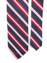 The Mens Store Bloomingdales Regimental Stripe 100% Silk Twill Tie Vintage - £15.27 GBP