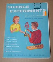 Vintage Science Experiments For Boys and Girls 10-16 Paperback 1959 - $7.91